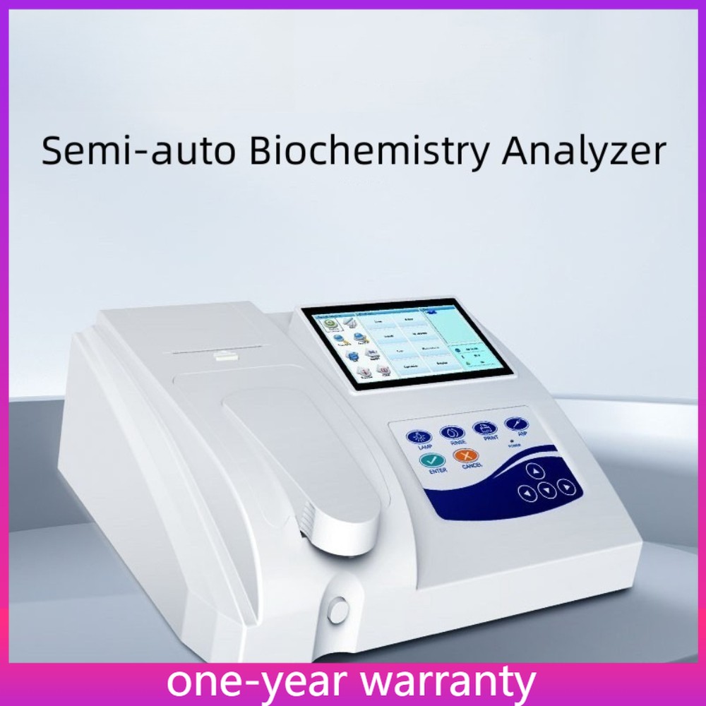7'' Touch Screen Semi-auto Biochemistry Analyzer Blood Fluid Testing Printer