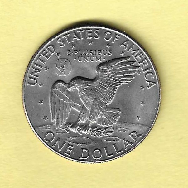 1974 - D Eisenhower Dollar AU-55