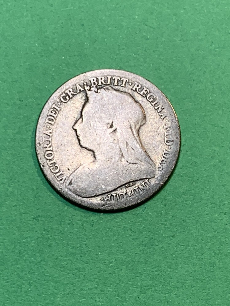 1899 Great Britain 🇬🇧 Silver 6 Pence (A1500)