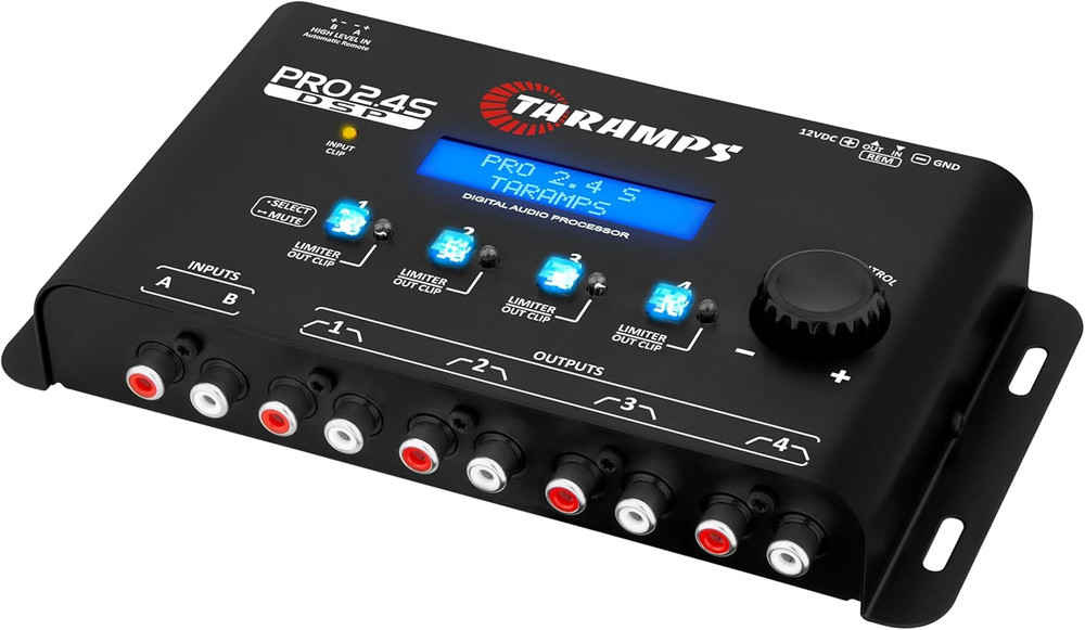 Taramps Pro 2.4S DSP Crossover Full Digital Signal Processor & 15-Band Equalize