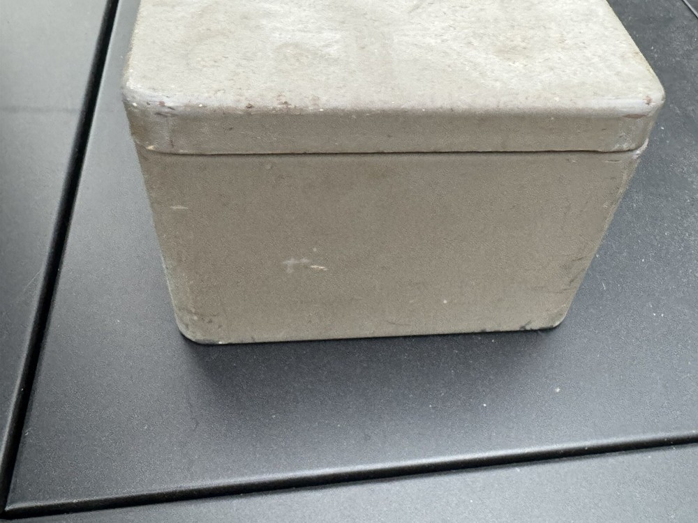 Vintage Steel Lock Box W/Key