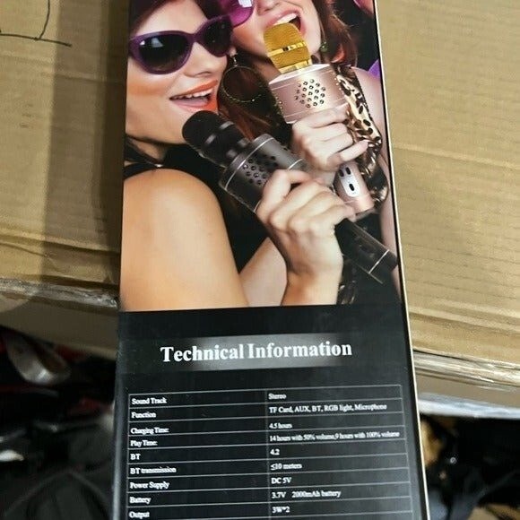 NWT Gold Mianova Karaoke Microphone