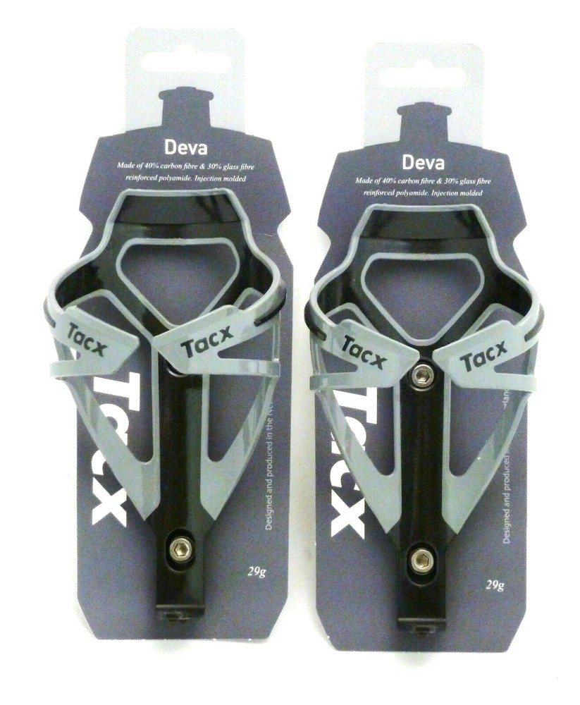 Tacx Deva Water Bottle Cages Pair Gray