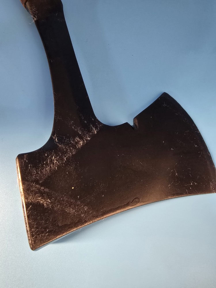 Vtg Eatwig Hatchet axe with Wrapped Leather Handle