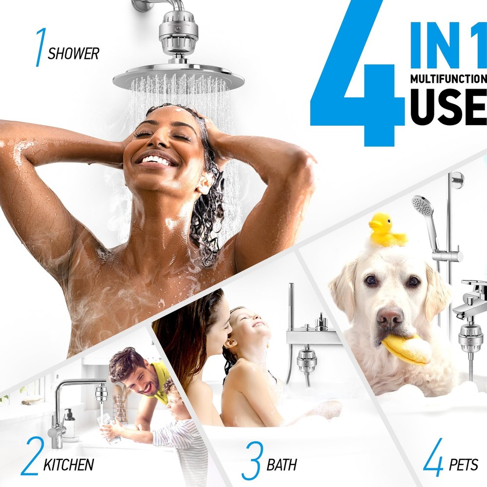 AquaHomeGroup 20-Stage 4 Count (Pack of 4), 20 Stage With Spin Propeller