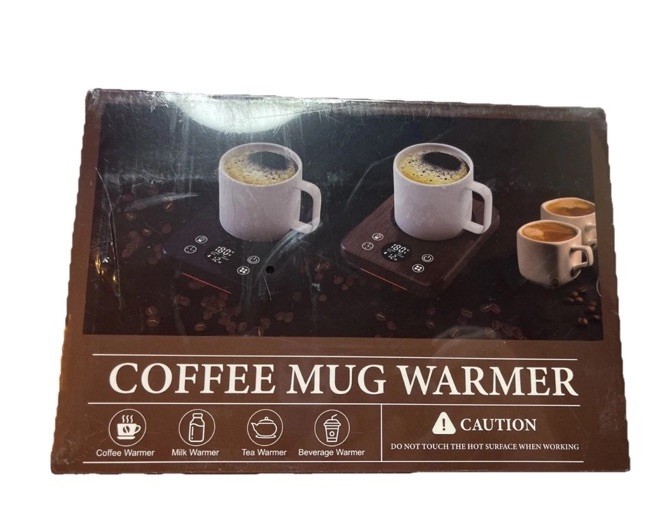 Electric Coffee Mug Warmer With Adjustable Temperature & Auto Shut Off BLKNew