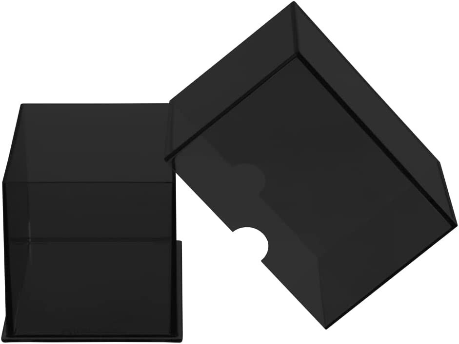 Ultra Pro Eclipse 2-Piece Deck Box: Jet Black -Cards or Board Games storage
