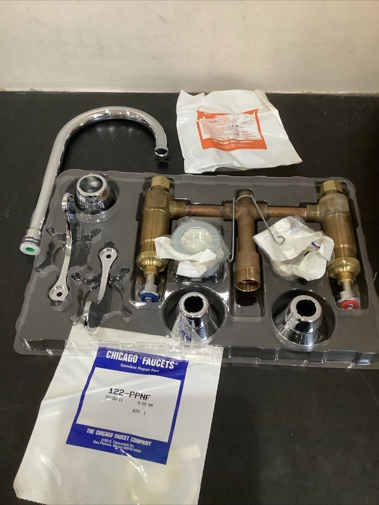 Chicago Faucets Deck Mounted Lavatory Fitting. Chrome   786-GN2FCCP K2