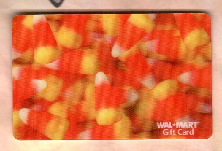WALMART Candy Corn ( 2007 ) Lenticular Gift Card ( $0 )