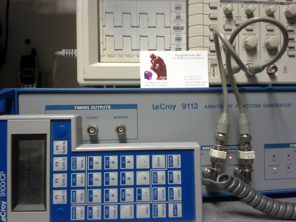 LeCROY 9112 Dual Arbitrary Function Generator TESTED! with 9100/CP Controller.
