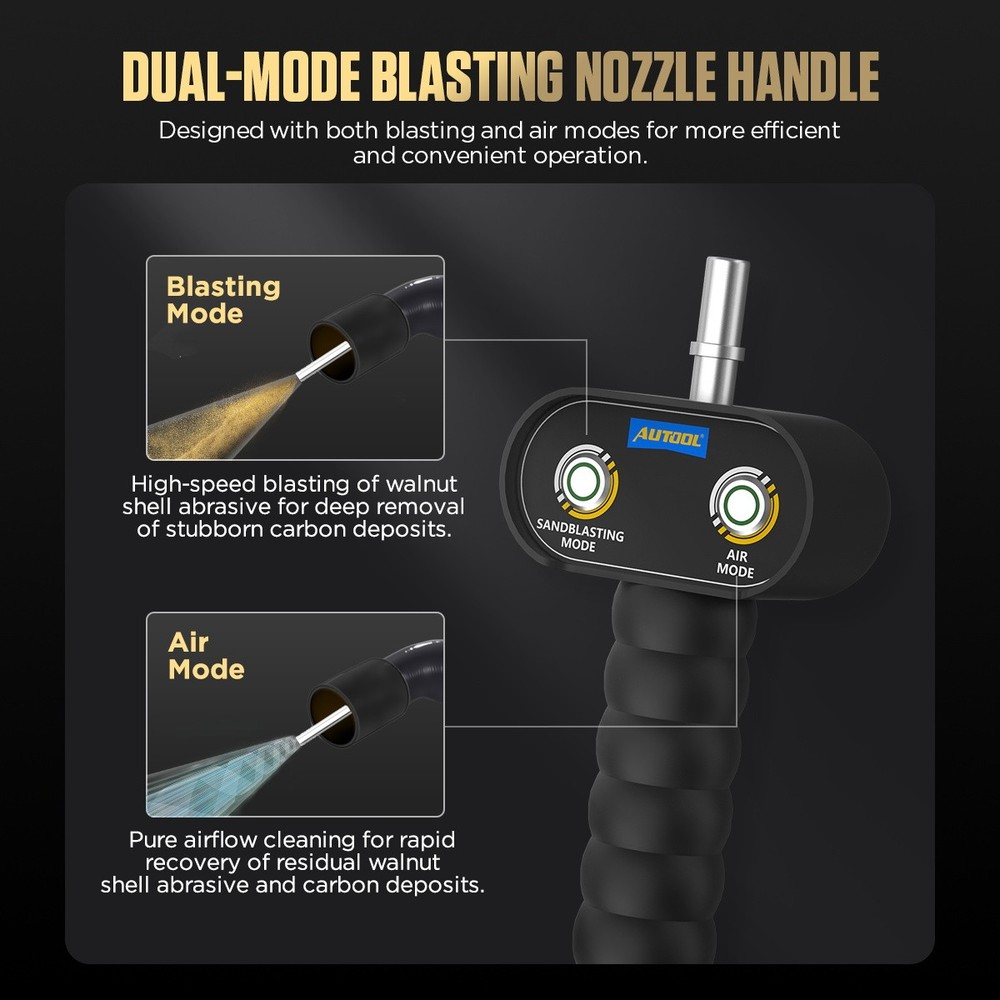 Walnut Sand Blasting Blaster Engine Combustion Chamber Carbon Cleaning Machine
