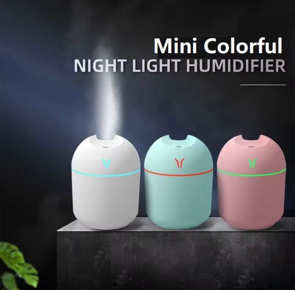 Mini USB Portable Air Humidifier Aroma Diffuser LED Mist Maker Quiet Home Office
