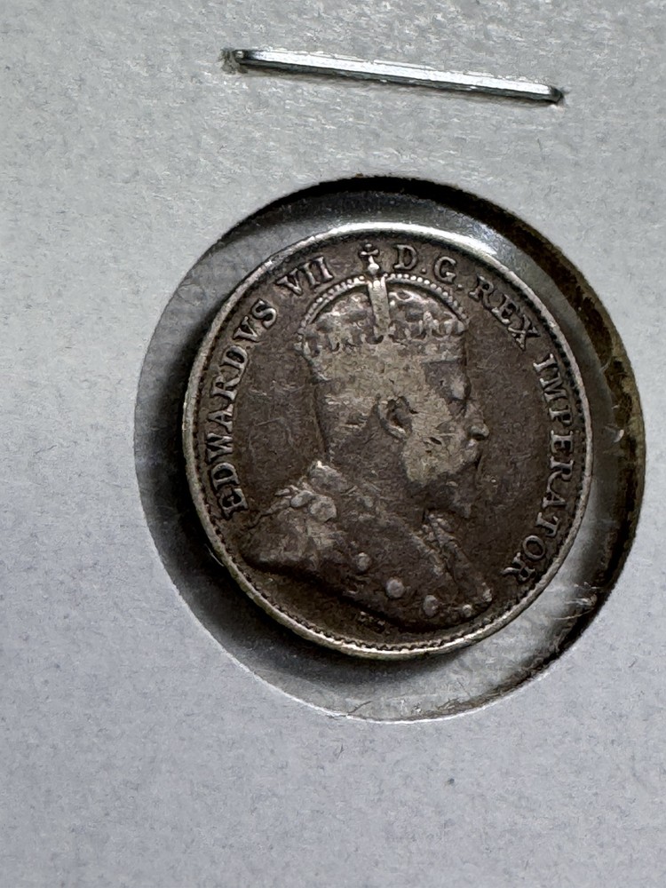 1902 Canada 5 Cents Silver Coin