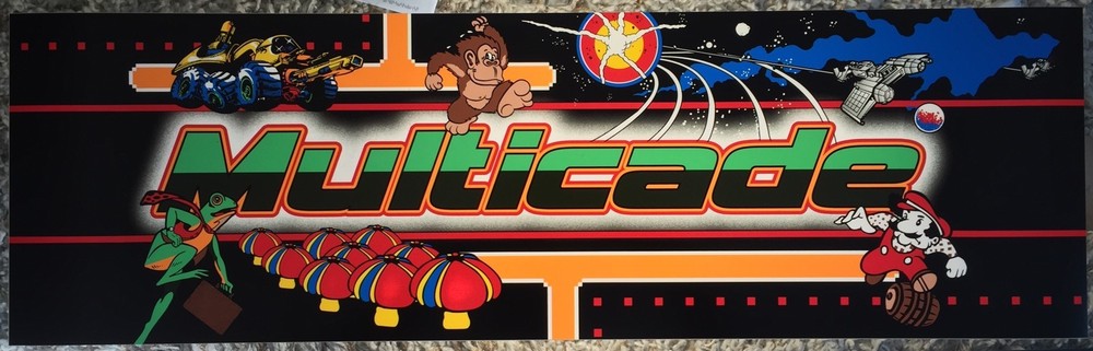Multicade Arcade Marquee 26" x 8"