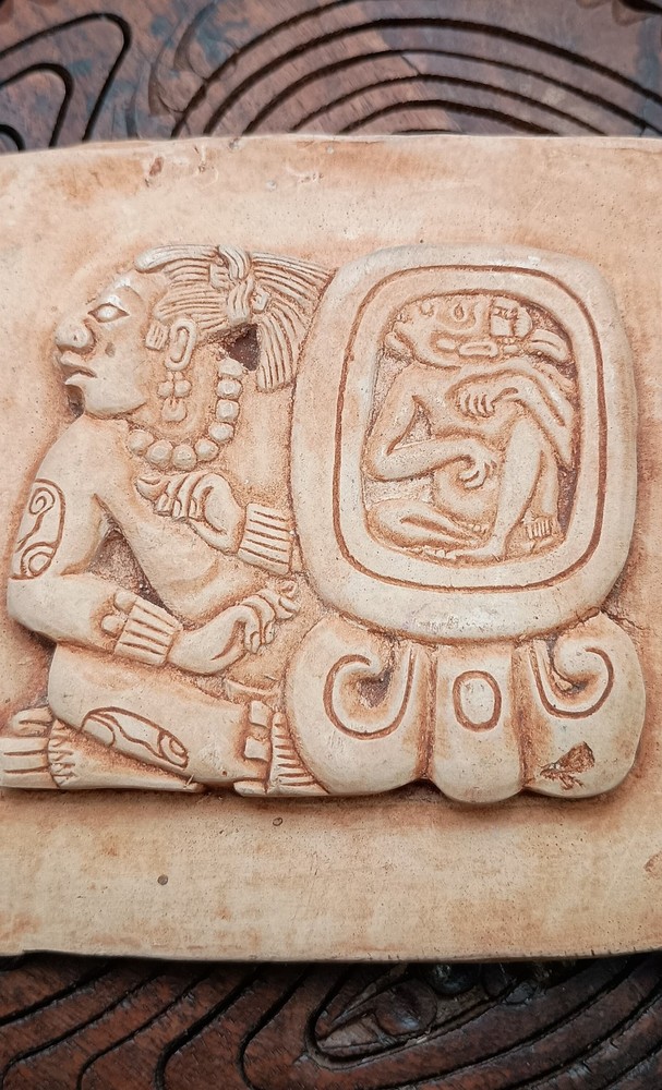 Mayan Ceramic Clay Tile Home Decor.