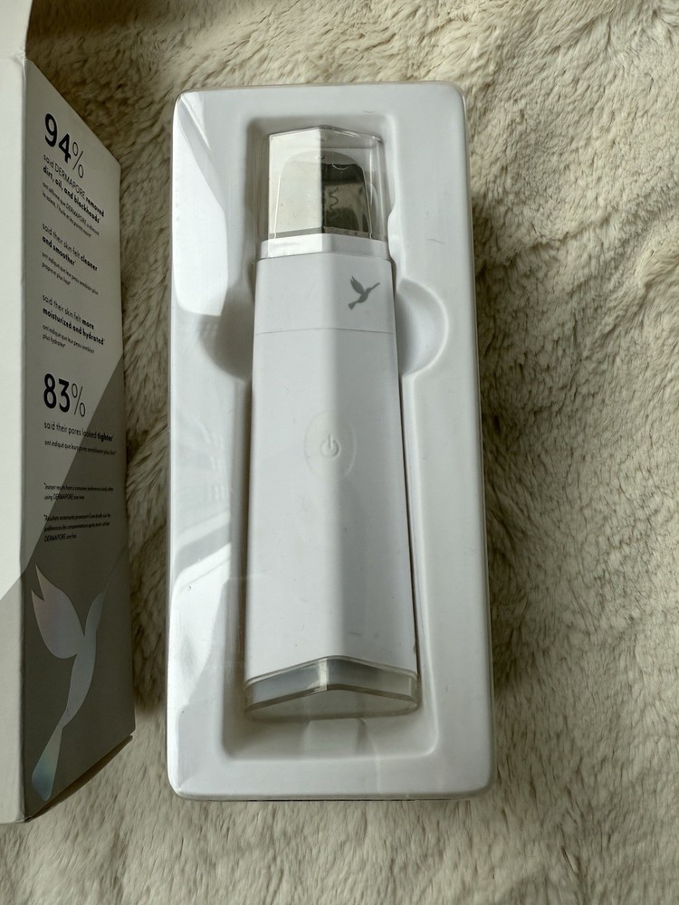 NEW DERMAFLASH DermaPore+ Ultrasonic Pore Extractor Stone