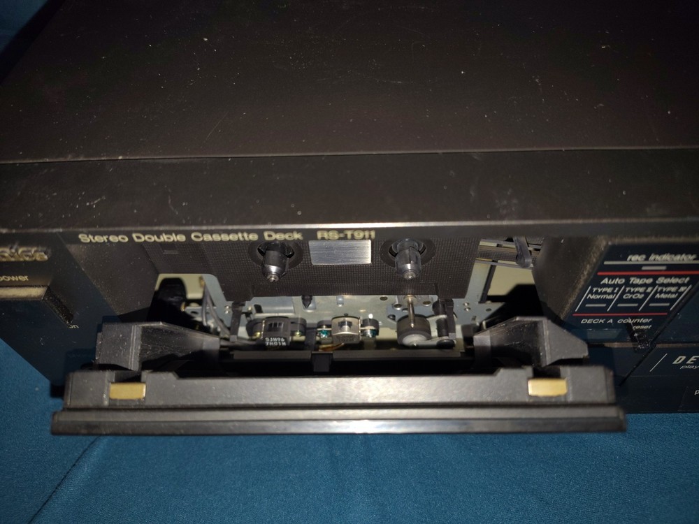 TECHNICS RS-T911 Stereo Double Cassette Deck Recorder Tested Working