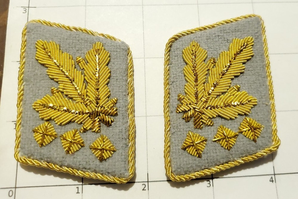 German WW2 Officer Collar Tabs PAIR Luftwaffe