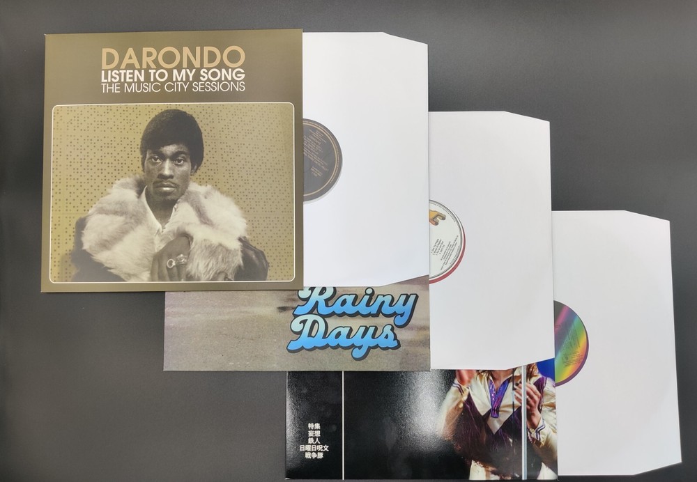 12" Polylined White Inner Paper Record Sleeves x 50