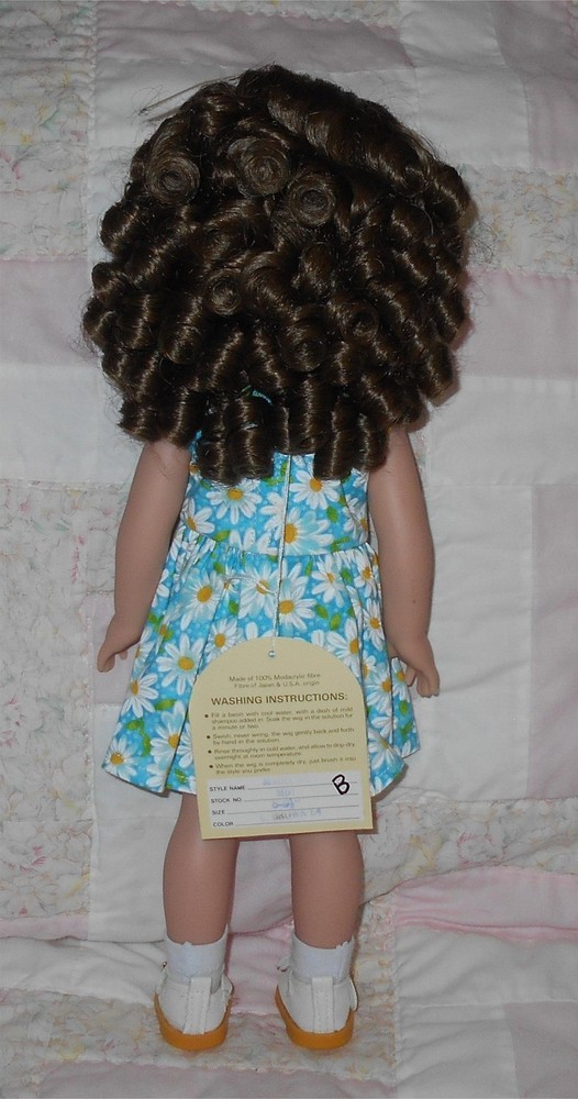 WEE 3 MADELINE SZ 8-9.5 (BIG) LIGHT BROWN Various Lengths Ringlet Curls & Bangs