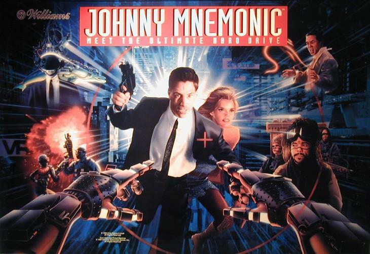Williams JOHNNY MNEMONIC Pinball Machine NOS Slingshot Plastic