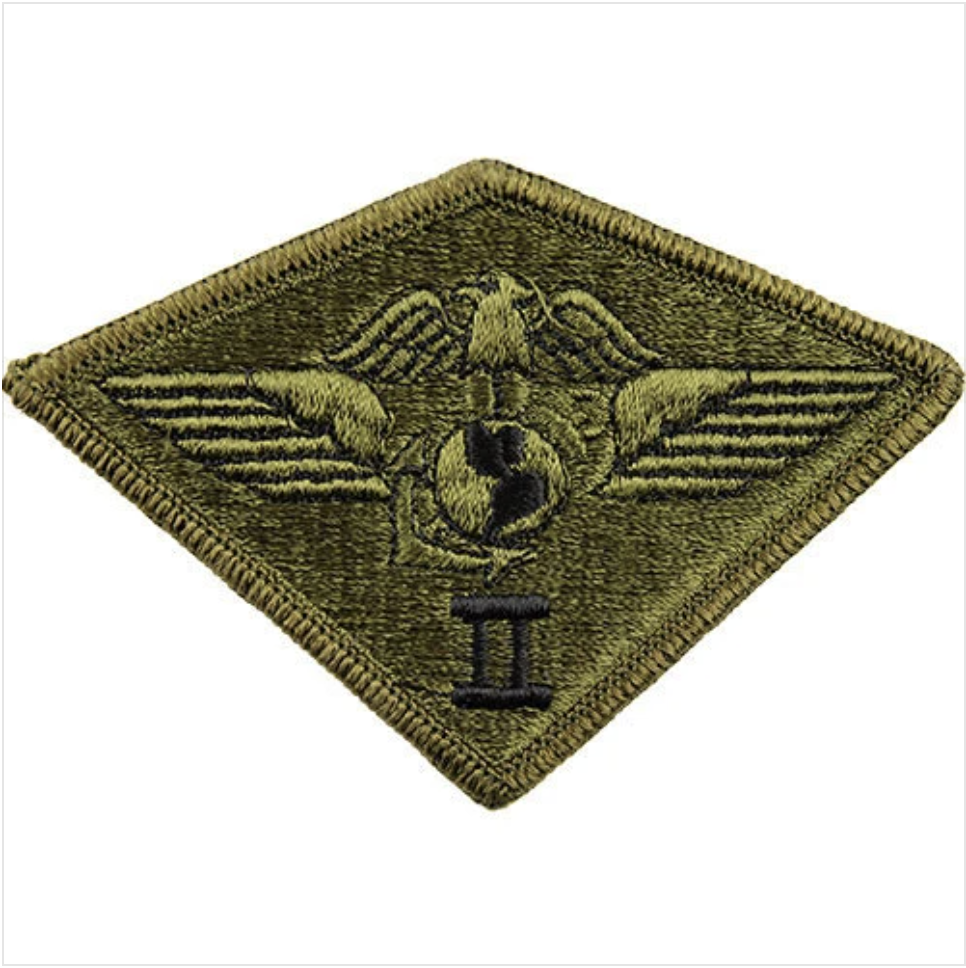 GENUINE U.S. MARINE CORPS PATCH: SECOND AIR WING - SUBDUED