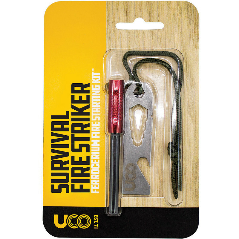 New UCO Survival Fire Striker MT-FS-SVKIT RED