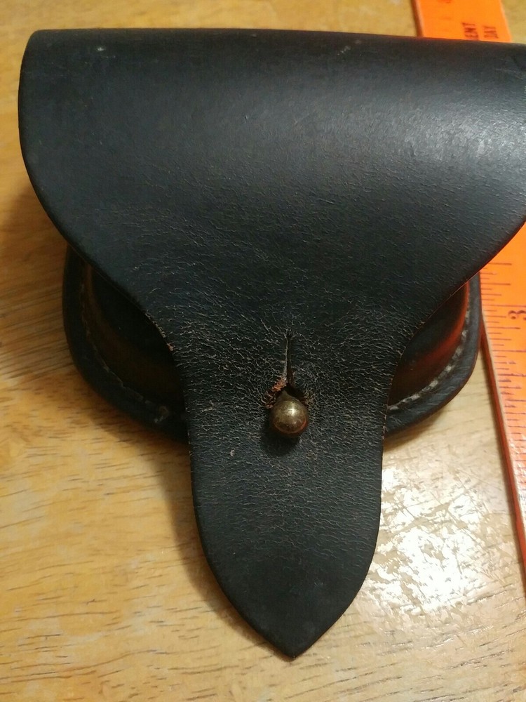 BUCHEIMER CUFF CASE? #441 BLACK LEATHER BELT LOOP 4" X 4"