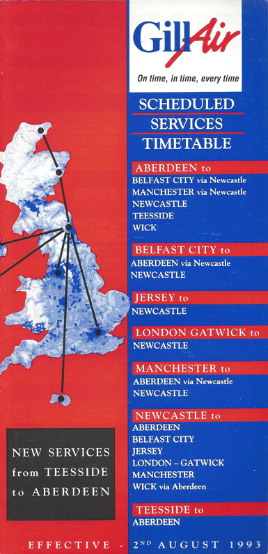 Gill Air system timetable 8/2/93 [2011] Buy 4+ save 25%