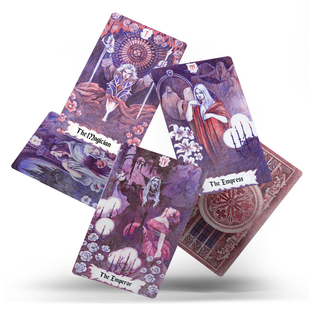 Bloody Tears Tarot, 78 Cards Tarot Deck