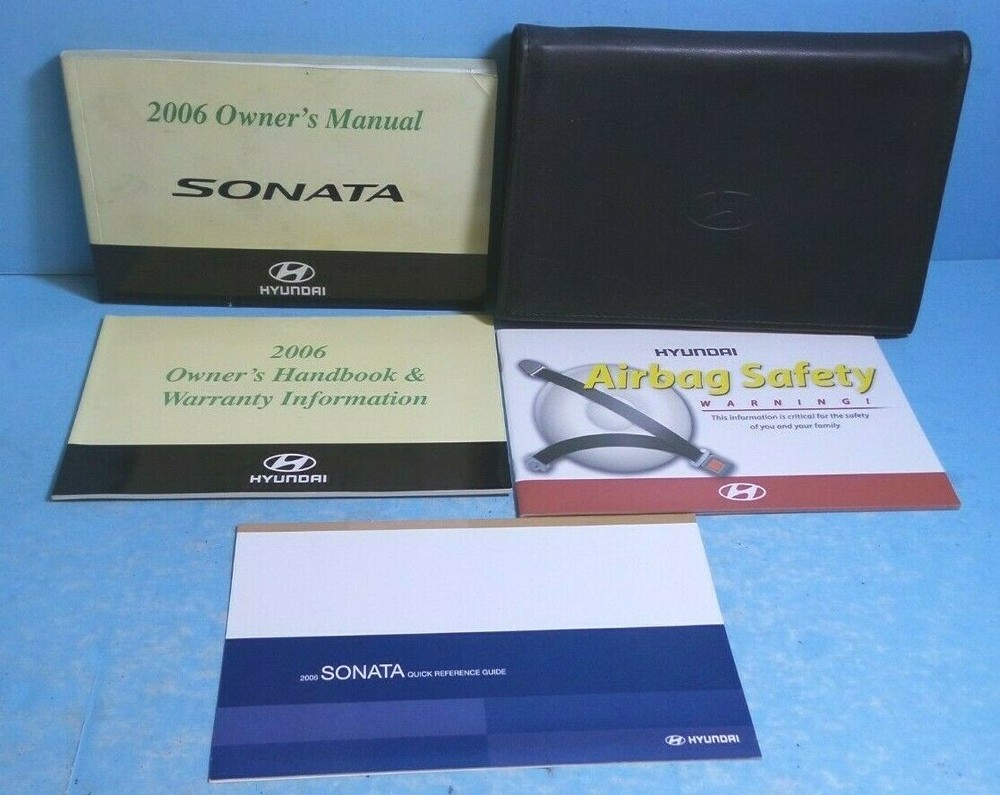 06 2006 Hyundai Sonata owners manual