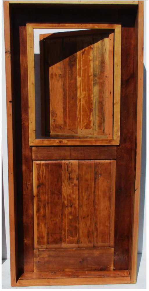 Rustic solid wood Alder DUTCH door CUSTOM MADE  small door within a door