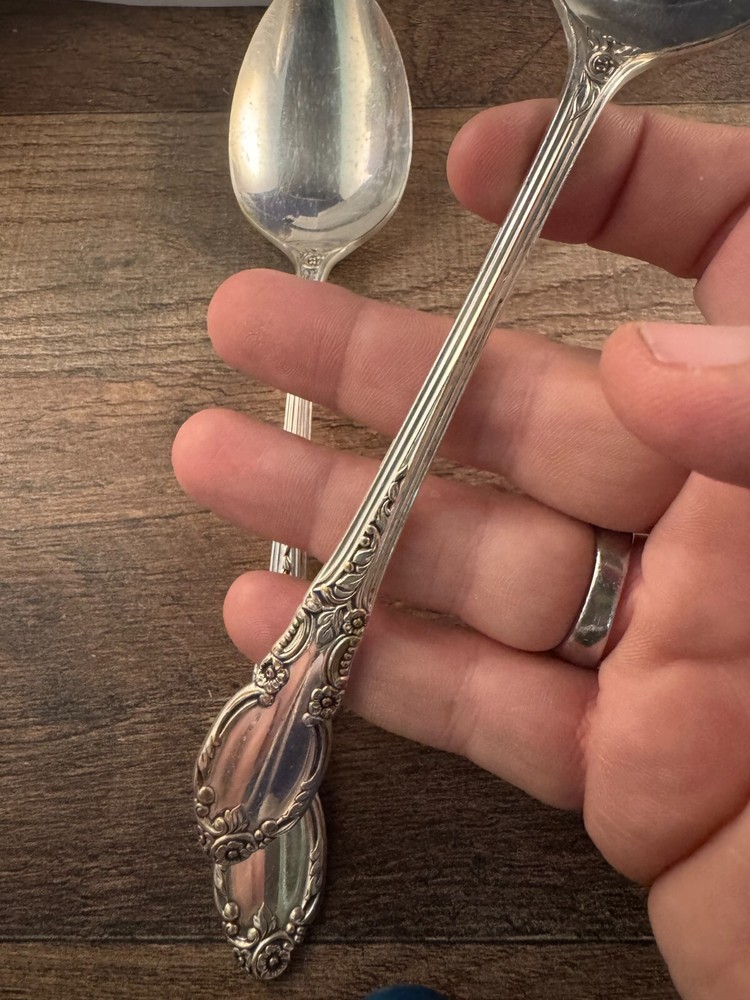 2 Piece Lot Set 1881 Rogers Enchantment Pattern Tablespoons