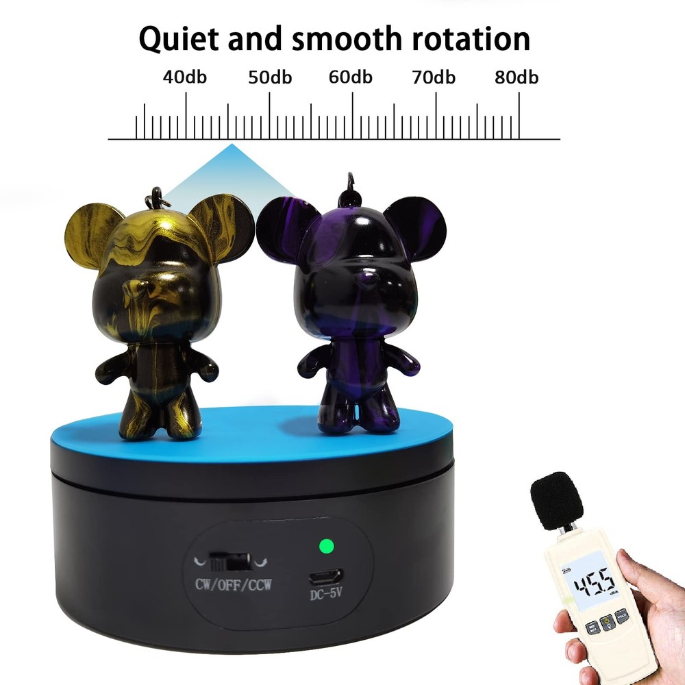 Motorized Rotating Display Stand,Turner Cup Platform for Epoxy Glitter Tumble...