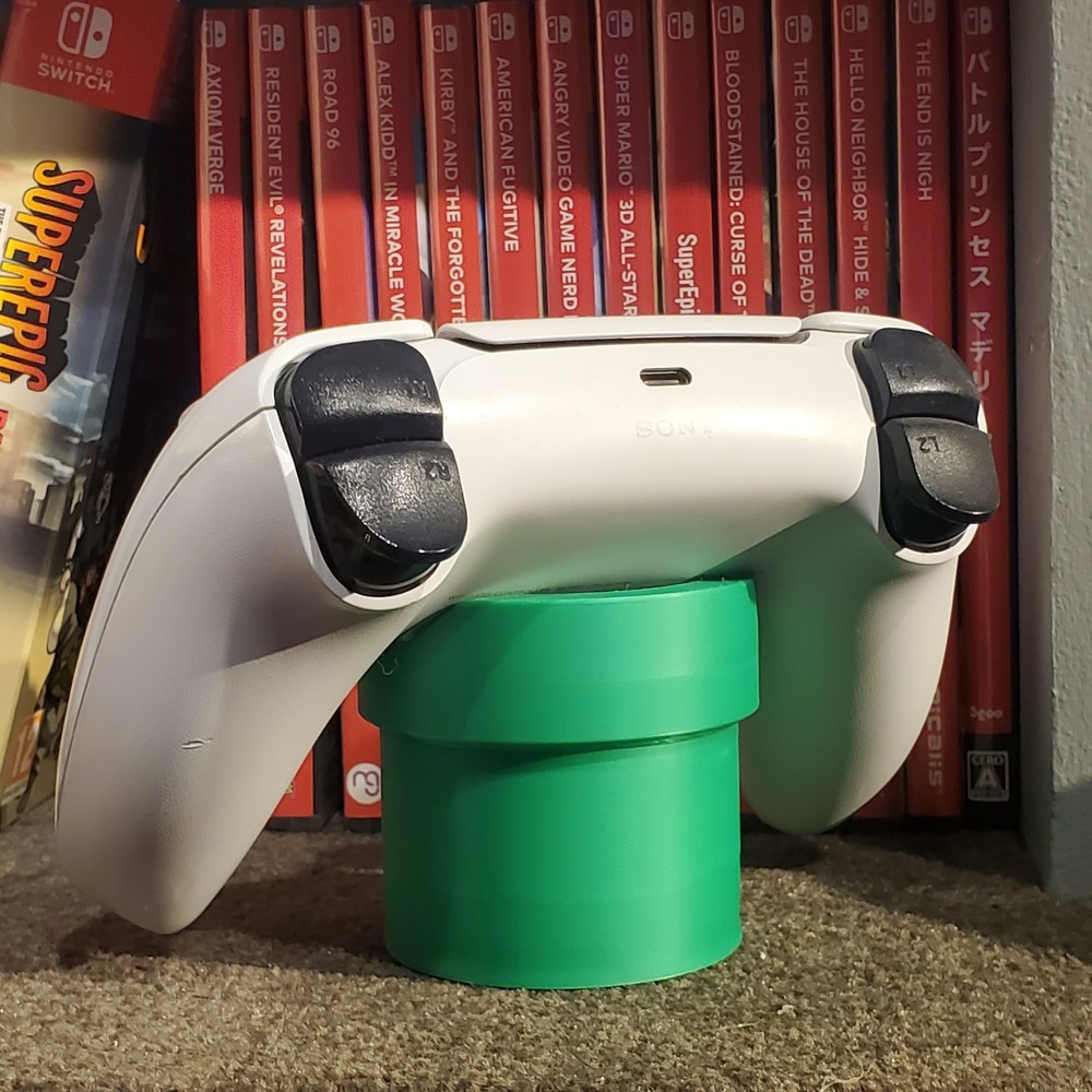 Controller Stand. SMB Plumber Pipe Switch Cartridge Holder. 3D Printed. US Ship