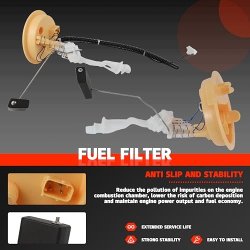 Left & Right Fuel Filter Assembly Compatible with BMW E39 Series 525i 2001