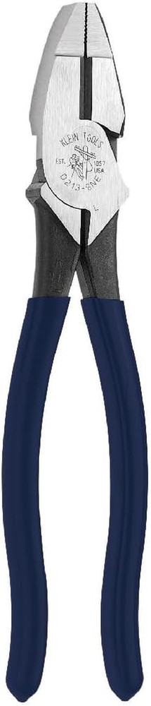 D213-8NE Pliers, 8-Inch Side Cutters, High Leverage Lineman'S Pliers Cut Copper,