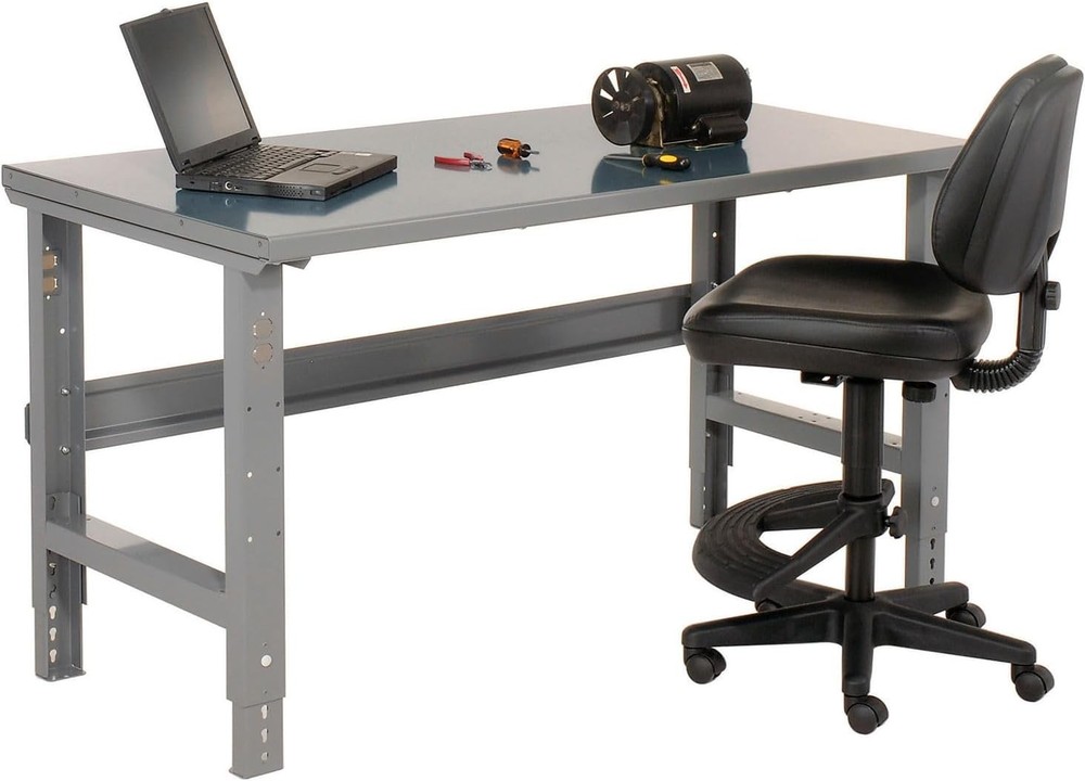 Global Industrial Adjustable Height Workbench C-Channel Leg, 2000 Lbs Capacity,