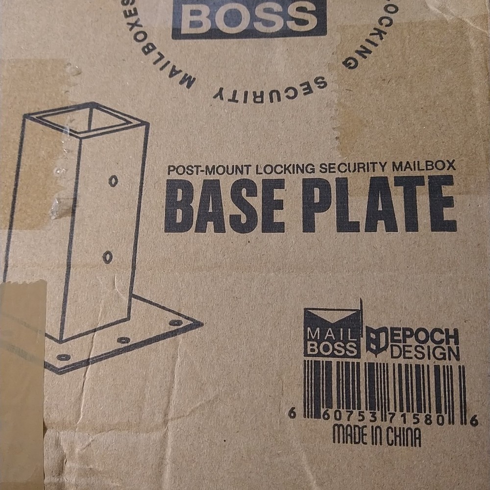 Mail Boss, Bronze 7158 Surface Mount Base Plate