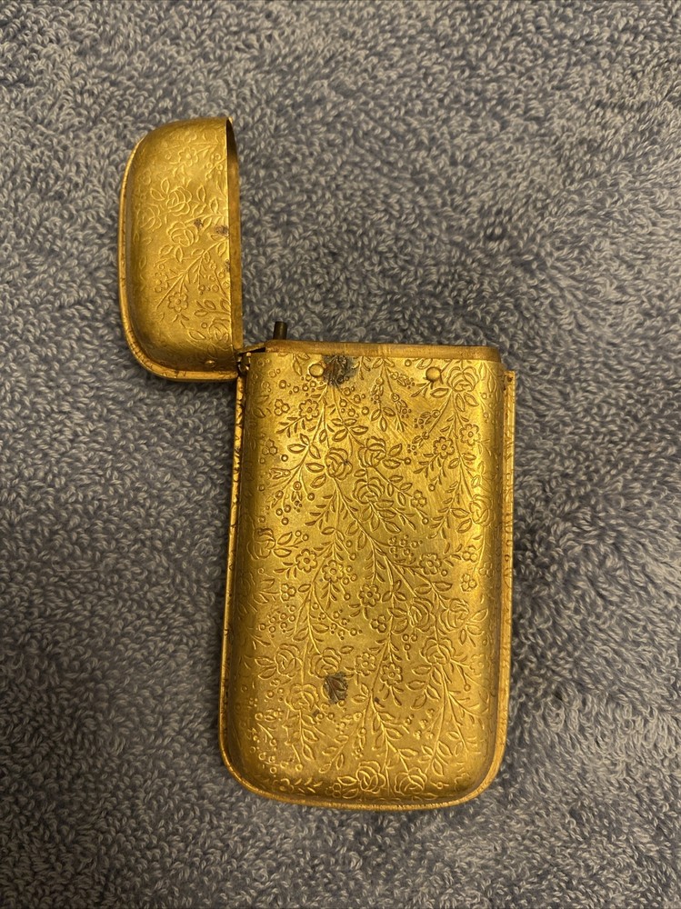 Vintage Floral Match Safe Vesta Case