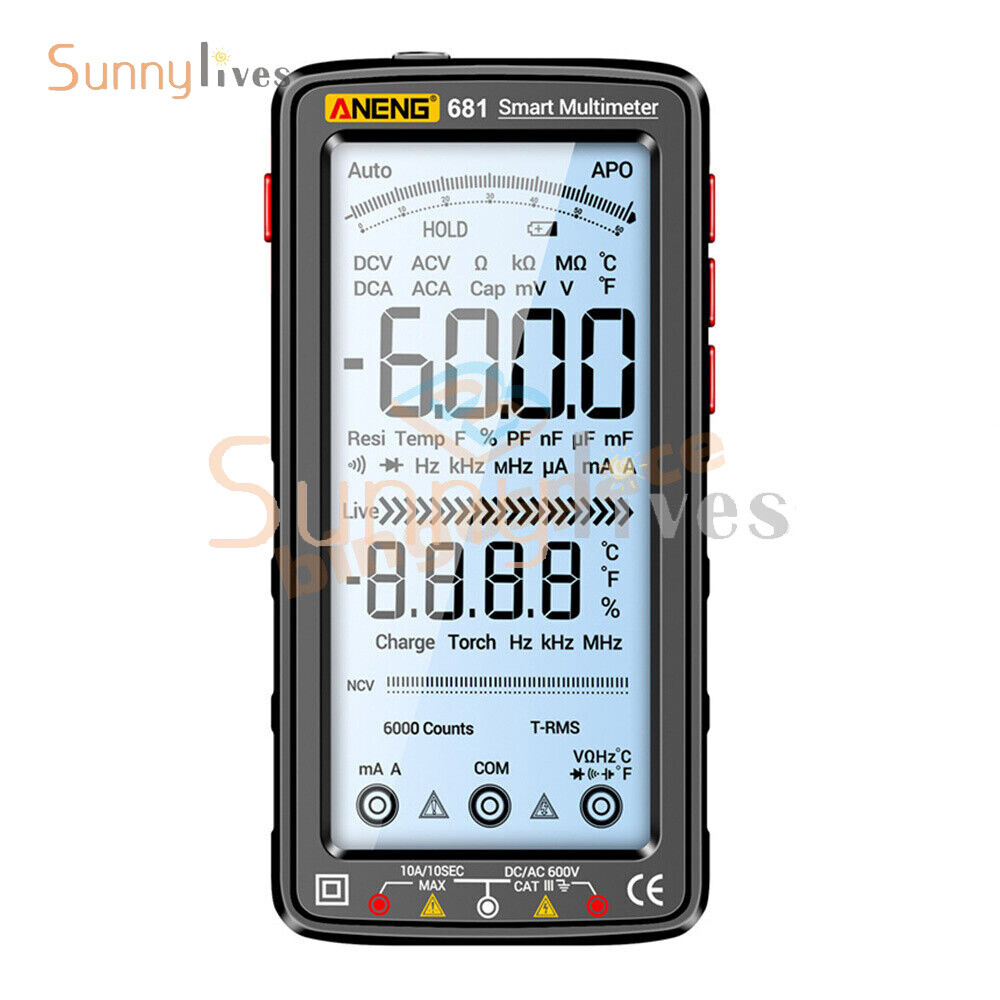 ANENG 683 682 681 Smart Digital Multimeter AC/DC Capacitance Meter Diode Tester