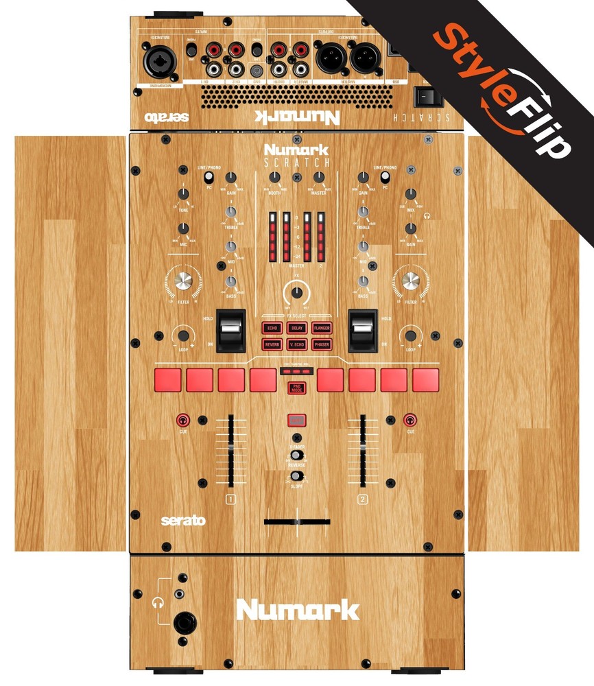 Numark Scratch Skin | 6 Wood Designs | Protective Decal | StyleFlip