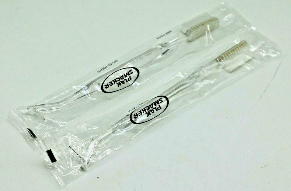 Plack Smacker Dual-Head Toothbrush (4-Pack)