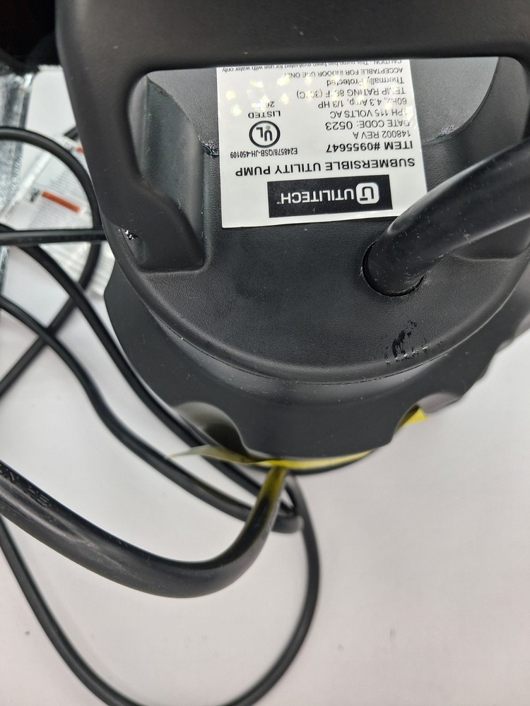 Utilitech 148002 Submersible Utility Pump 1/3 HP – Tested