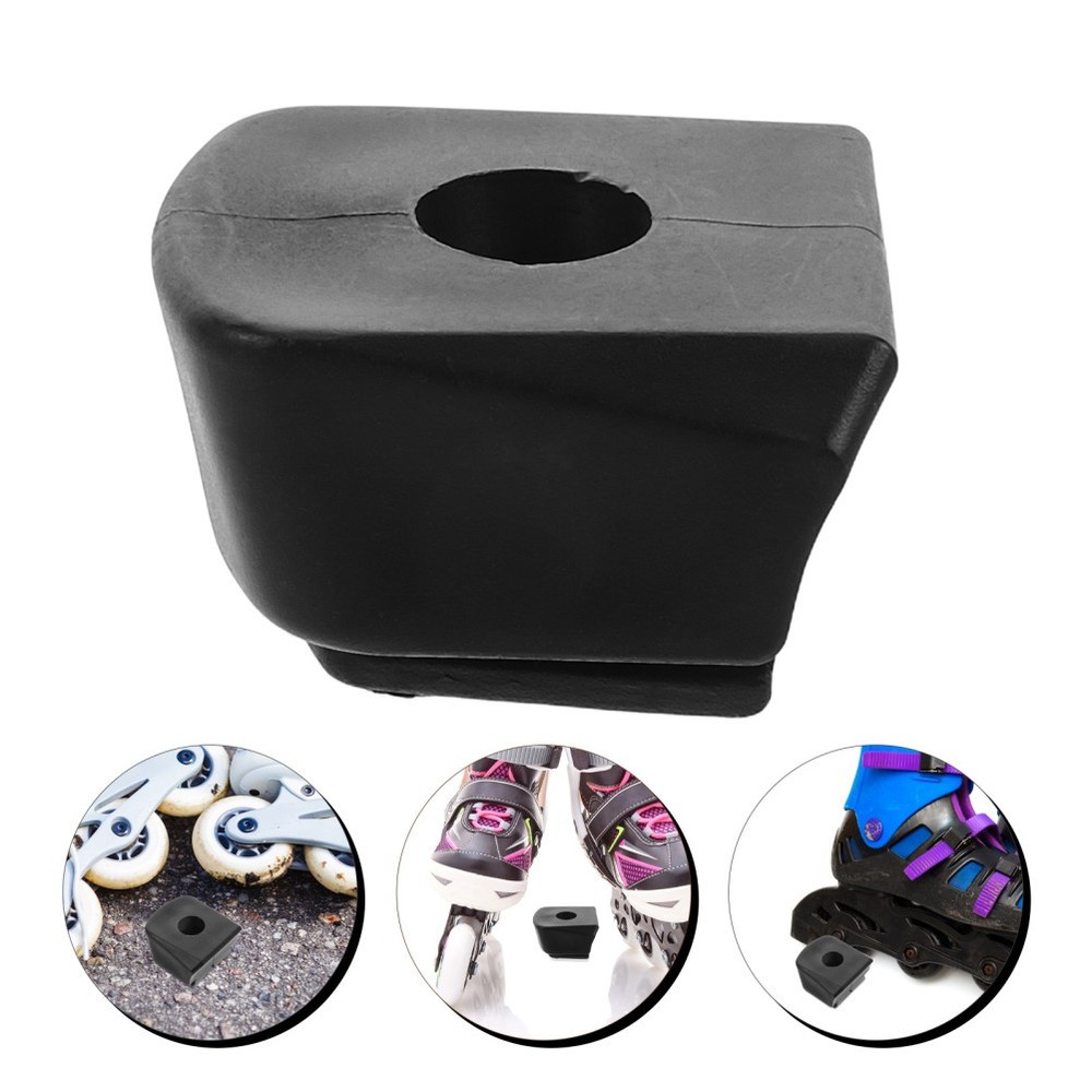 2 Pcs Black Roller Skate Stoppers Inline Skates Brake Accessories