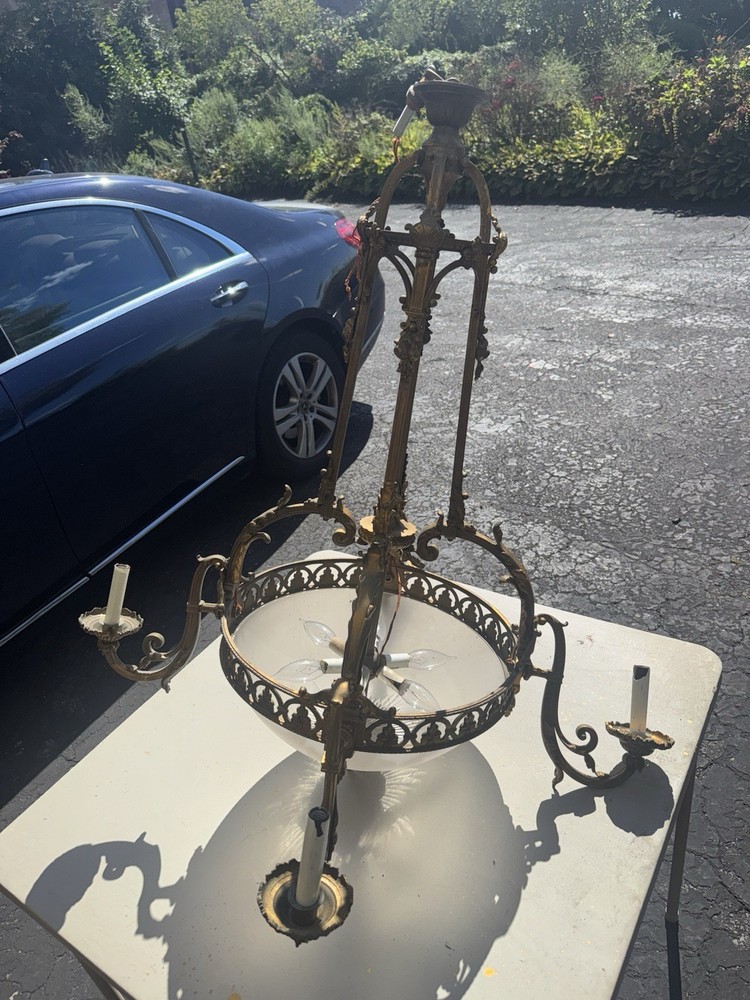 Antique Brass Chandelier