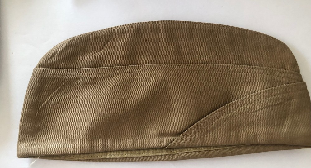 WWII-Post USMC Khaki Overseas Garrison Cap