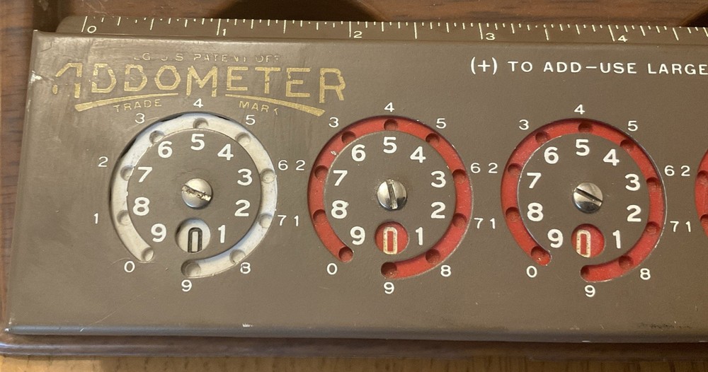 Model C ADDOMETER Portable Adding Machine with Stylus & Platform