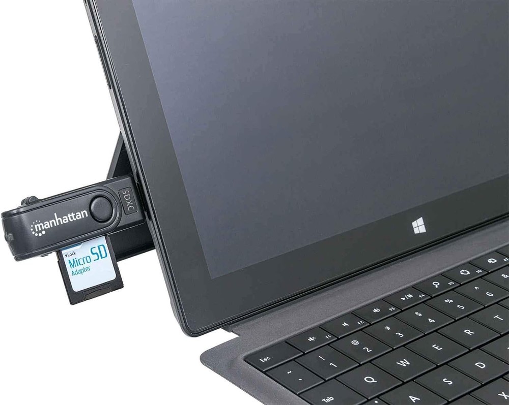 Manhattan USB-A Mini Multi-Card Reader/Writer, 5 Gbps (USB 3.2 Gen1 aka USB 3.0)