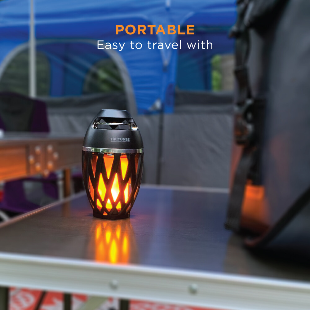 TikiTunes Portable Bluetooth Wireless Speaker (Bundle) with Adjustable 40” Pole